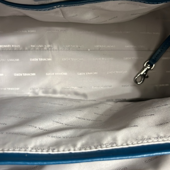 👜 Michael Kors Large Whitney Tote/Shoulder Bag in Vista Blue - Picture 6 of 13